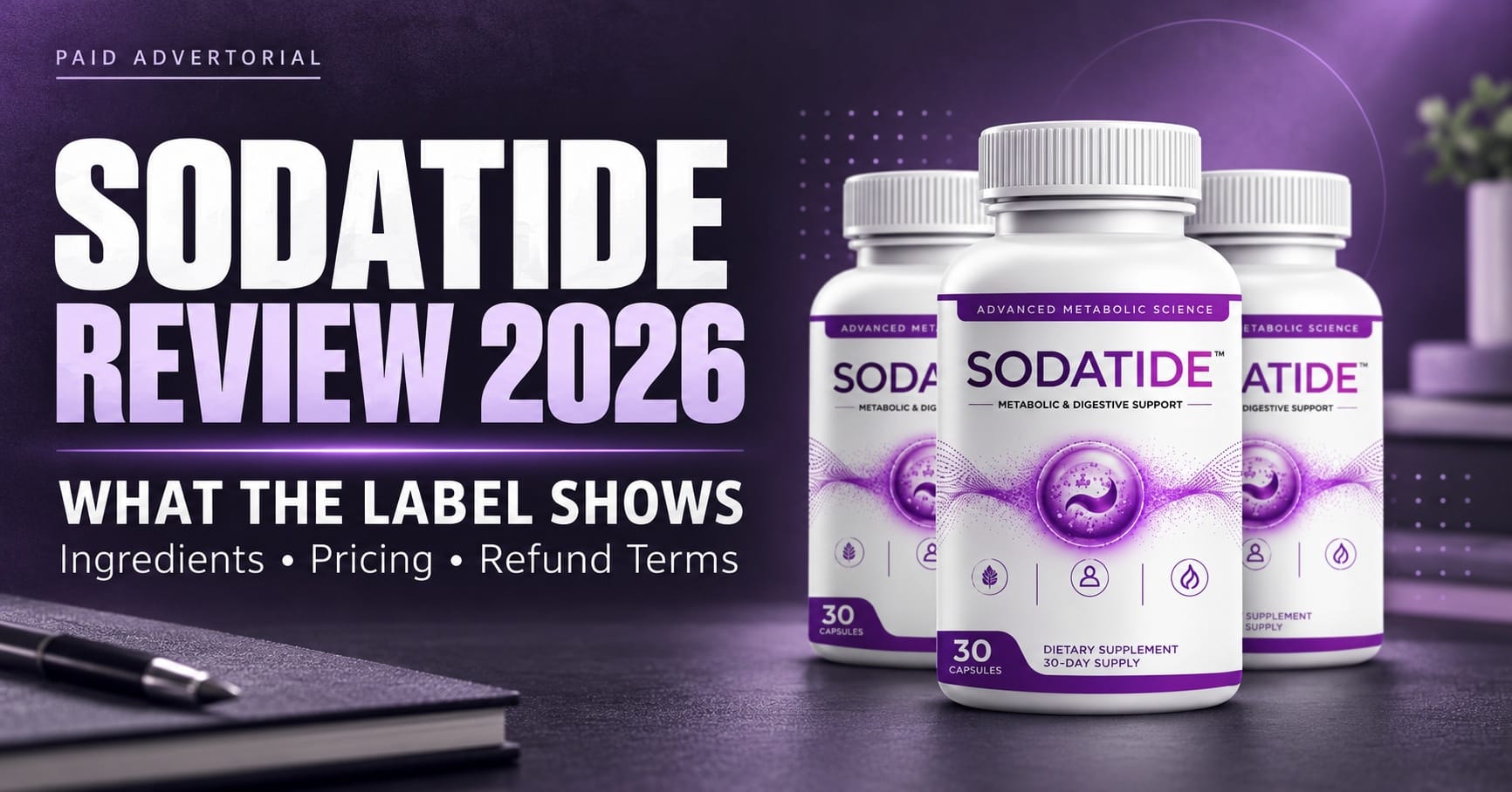SodaTide review 2026 — ingredients, pricing and refund terms